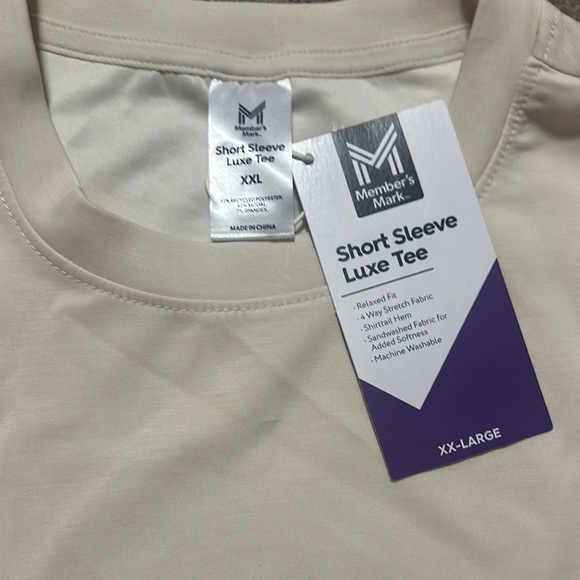 Cream Short Sleeve T-Shirt - Picture 2 of 3